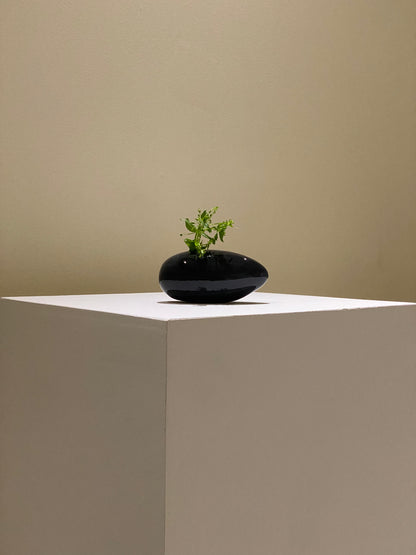 Sculptural vase Black BESHLAND